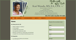 Desktop Screenshot of kariwoodscpa.com