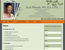 Tablet Screenshot of kariwoodscpa.com